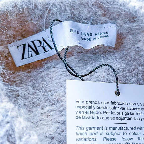 Zara Crackled Knit Sweater - Picture 8 of 10